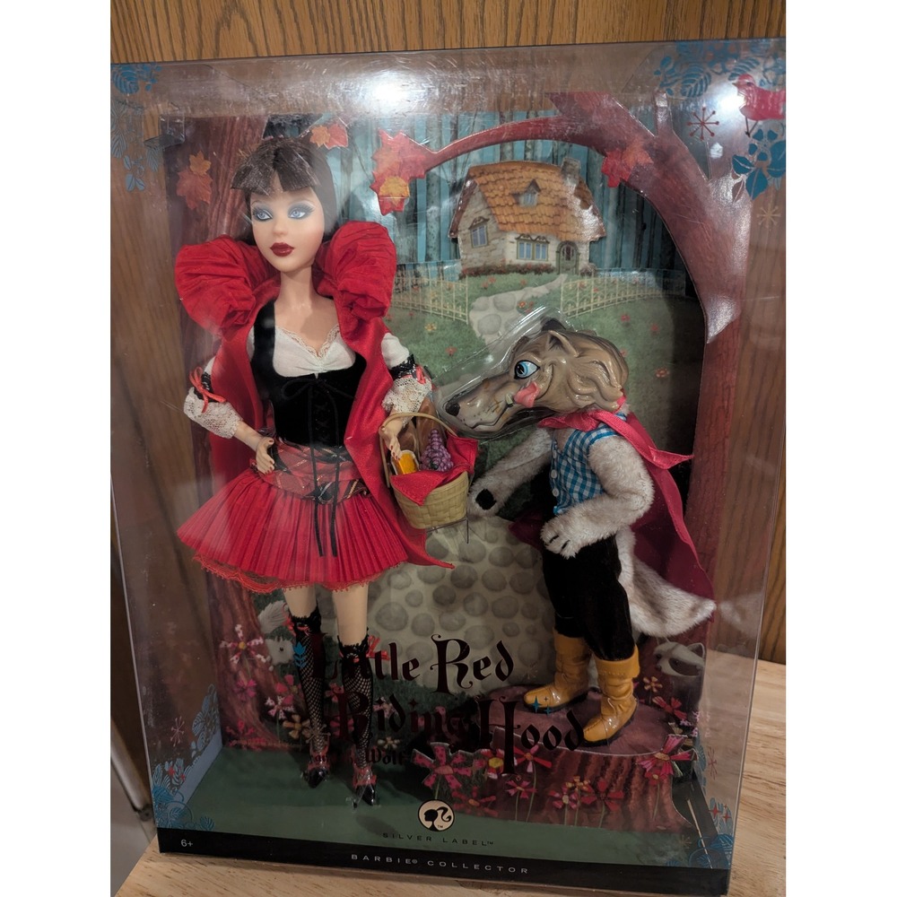 Barbie Silver Label Little Red Riding Hood & Wolf Collector N3245 2008 Mattel - Picture 9 of 9